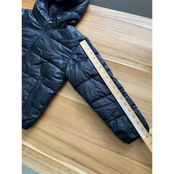 All In Motion Boys Black Mid-Weight Puffer Jacket With Pockets Size Medium - Picture 11 of 12